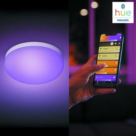 Hue Bluetooth LED White and Color Ambiance Stropní svítidlo Philips Flourish 8719514343504 bílé 2000K-6500K RGB