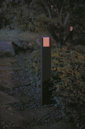 Hue LED White Venkovní sloupkové svítidlo Philips Fuzo 8719514382862 černé 77cm 2700K