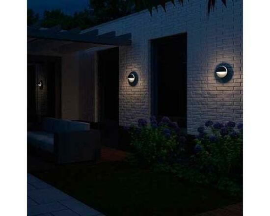 Venkovní nástěnné svítidlo Philips June 8719514385269 E27 1x42W IP44 230V antracitové