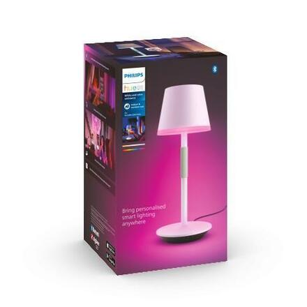 Philips HUE WACA Go venkovní stolní dotyková LED lampička 6,2W 530lm 2000-6500K RGB IP54, bílá