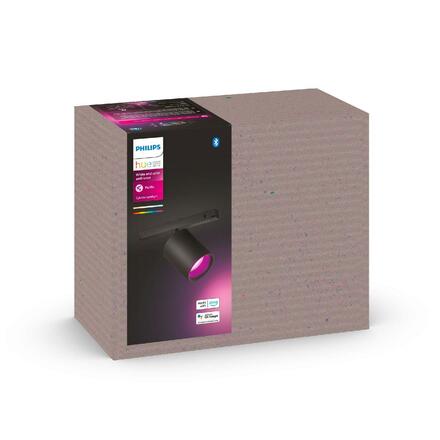 Philips HUE Perifo bodové světlo do lištového systému LED WACA 5,2W 510lm 2000-6500K RGB, černá