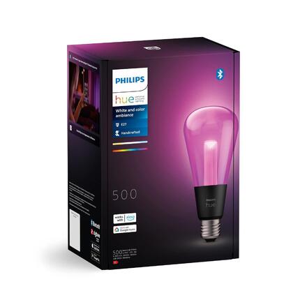 Philips Hue Lightguide LED žárovka E27 ST72 6,8W 500lm 2000-6500K RGB CRI80 IP20, stmívatelná