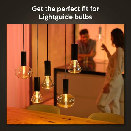 Philips HUE Černý závěsný kabel pro žárovky Philips Hue E27, IP20