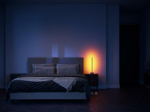 Philips HUE WACA Gradient Signe stolní LED lampa 11,8W 1040lm 2000-6500K RGB IP20, dub