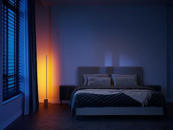 Philips HUE WACA Gradient Signe stojací LED lampa 29W 2550lm 2000-6500K RGB IP20 bílá+dub