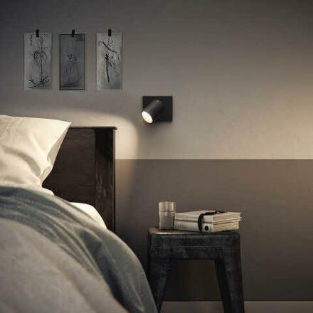 Philips Runner bodové svítidlo 1x GU10 20W bez zdroje IP20, černé