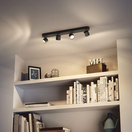 Philips Star bodové LED svítidlo 4x4,5W 2000lm 2700K IP20 stmívatelné, černé