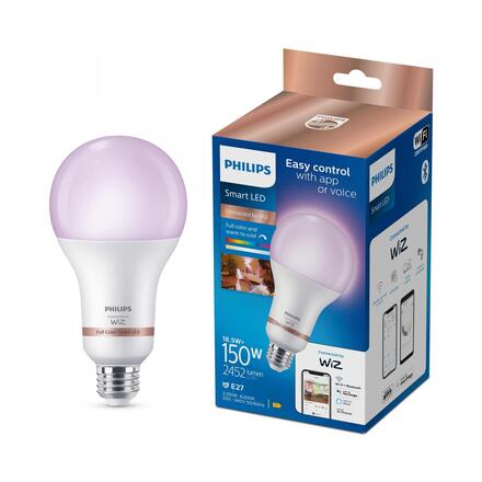 WiZ Smart LED Žárovka 18,5 W (ekv. 150 W) 2452lm 2200-6500K RGB A80 E27