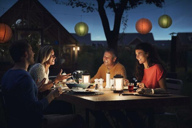 Philips Cicero kempingová LED lampa USB 1x5W 5000K IP54, černá