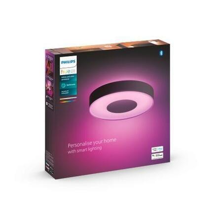 Philips HUE Hue WACA Xamento M stropní LED svítidlo 33,5W 2350lm 2000-6500K RGB IP44 38cm, černé