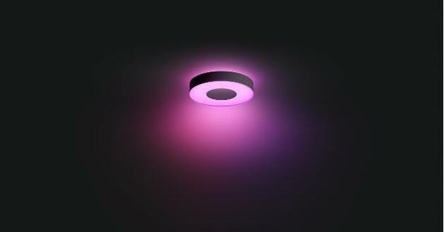 Philips HUE Hue WACA Xamento M stropní LED svítidlo 33,5W 2350lm 2000-6500K RGB IP44 38cm, černé