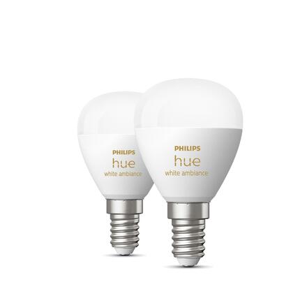 Philips HUE SET 2x WA LED Luster žárovka E14 5,1W 470lm 2200-6500K IP20, stmívatelné