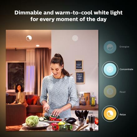 Philips HUE SET 2x WA LED Luster žárovka E14 5,1W 470lm 2200-6500K IP20, stmívatelné