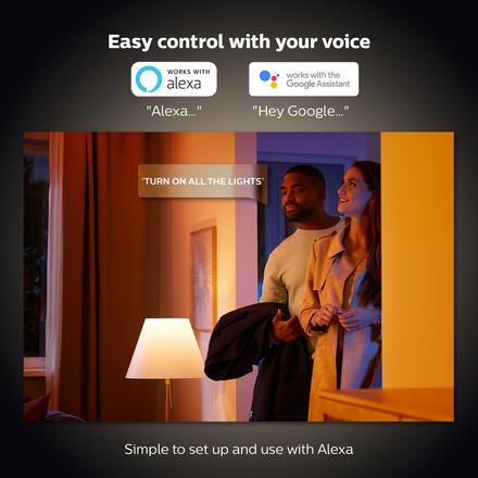 Philips HUE SET 2x WA LED Luster žárovka E14 5,1W 470lm 2200-6500K IP20, stmívatelné