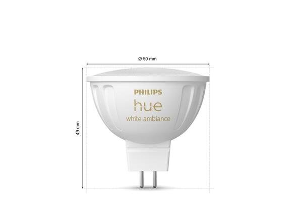 Philips HUE WA sada 2x LED žárovka GU5,3 MR16 5,1W 12V 400lm 2200K-6500K IP20