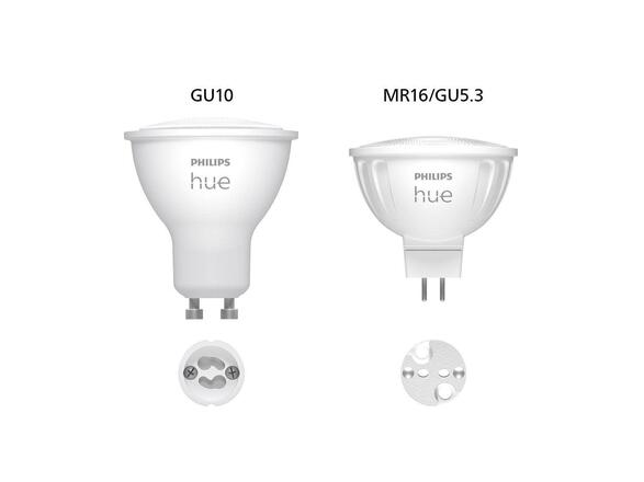 Philips HUE WACA sada 2x LED žárovka GU5,3 MR16 6,3W 12V 400lm 2200K-6500K RGB IP20