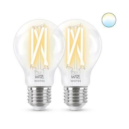 WiZ SET 2x LED žárovka E27 A60 Filmant 7W (60W) 806lm 2700-6500K IP20, stmívatelné