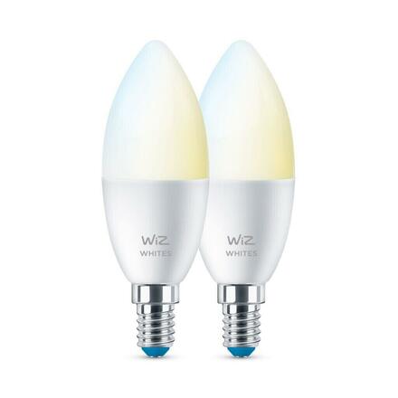 WiZ SET 2x LED žárovka E14 C37 Candle 4,9W (40W) 470lm 2700-6500K IP20, stmívatelná