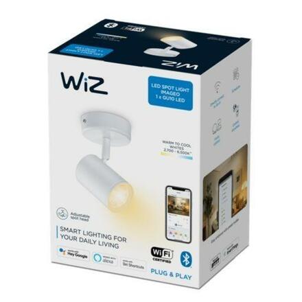 Philips Stropní bodové svítidlo WiZ IMAGEO LED GU10 4,9W 345lm 2700-6500K IP20 CRI90 bílé, stmívatelné