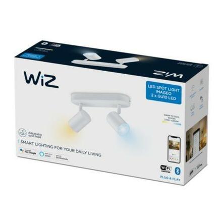 Philips Stropní bodové svítidlo WiZ IMAGEO LED GU10 2x4,9W 2x345lm 2700-6500K IP20 CRI90 bílé, stmívatelné