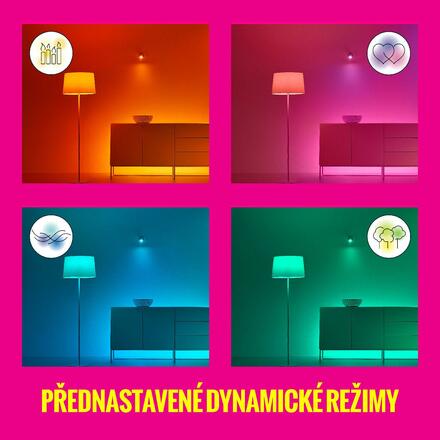 WiZ Imageo bodové LED svítidlo 4x GU10 4,9W 345lm 2200-6500K RGB IP20, černé