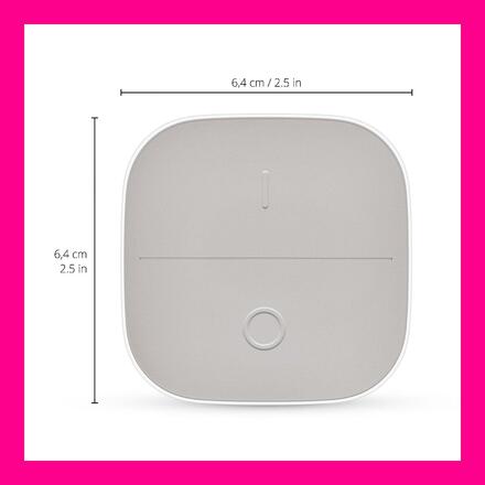 WiZ Portable button přenosný ovladač se stmívačem IP20, 1xAAA, bílý
