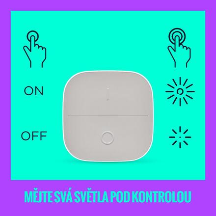 WiZ Portable button přenosný ovladač se stmívačem IP20, 1xAAA, bílý