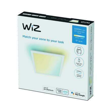 WiZ přisazený LED panel 12W 1000lm 2700-6500K IP20 30x30cm, bílý