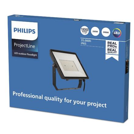 Philips LED vodotěsný světlomet Projectline 200W 3000K