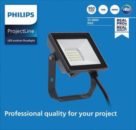 Philips LED vodotěsný světlomet Projectline 10W 4000K