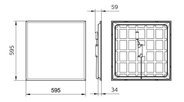 Philips LED panel Projectline 6060 3200lm 4000K