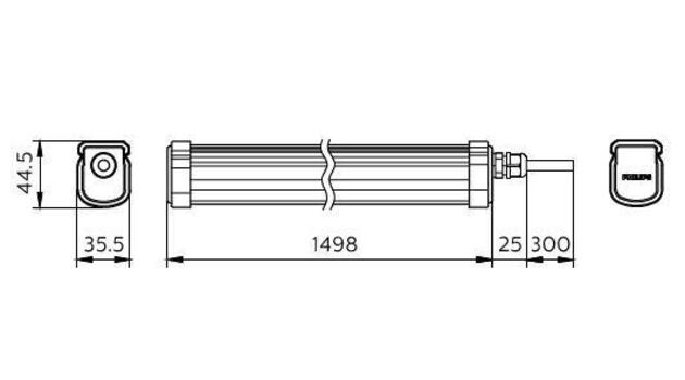 Philips Voděodolné LED svítidlo Projectline 150 5400lm 4000K
