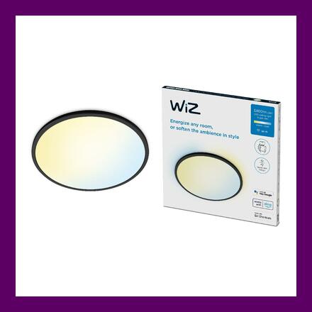 WiZ SuperSlim přisazené LED svítidlo 32W 3800lm 2700-6500K IP20 55cm, černé