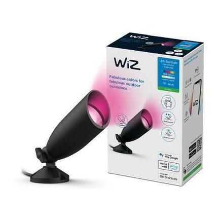 WiZ venkovní zemní spotové Low Voltage LED svítidlo 1x 5W 270lm 2700-5000K RGB IP44, černé