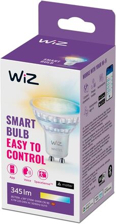 LED Žárovka WiZ Tunable White 8720169076747 GU10 PAR16 4,7-50W 345lm 2700-6500K, stmívatelná