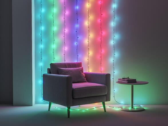 WiZ vánoční osvětlení 15W 2700-5000K RGB 20m IP44, černé