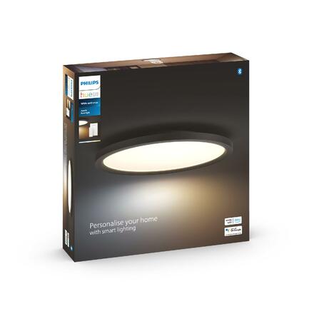 Philips HUE Hue WA Aurelle přisazený LED panel 24,5W 2450lm 2200-6500K IP20 39,5cm černé + ovladač