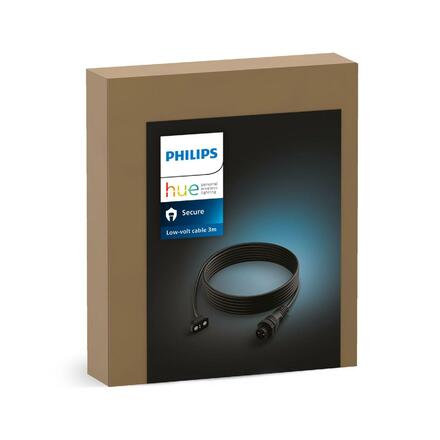 Philips HUE Secure prodlužovací nízkonapěťový kabel 3m, černý
