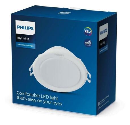 Philips Meson podhledové LED svítidlo 5,5W 360lm 3000K 9,5cm kulaté IP20, bílé