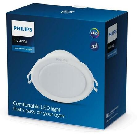 Philips Meson podhledové LED svítidlo 5,5W 380lm 6500K 9,5cm kulaté IP20, bílé