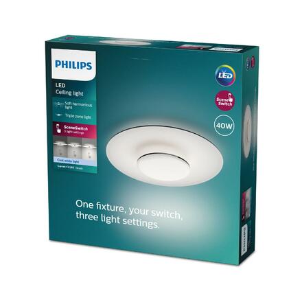 Philips GARNET CL580 stropní svítidlo LED 40W 4400lm 4000K 50cm IP20, černé