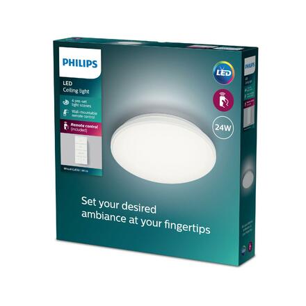 Philips WINCEL CL630 stropní svítidlo LED 24W 2500lm 2700-6500K 40cm IP20, bílé + ovladač