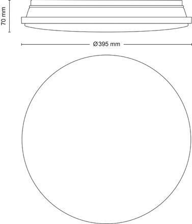 Philips WINCEL CL630 stropní svítidlo LED 24W 2500lm 2700-6500K 40cm IP20, bílé + ovladač