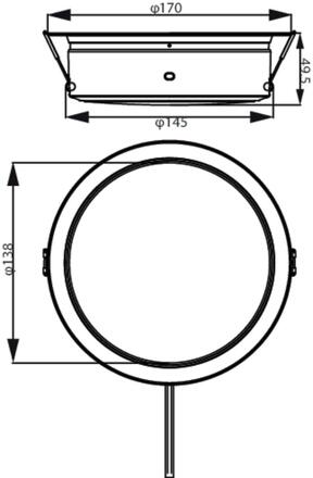 Philips DIAMOND Cut Ultra Efficien podhledové LED svítidlo 6,5W 1150lm 4000K 17cm kulaté IP20, bílé