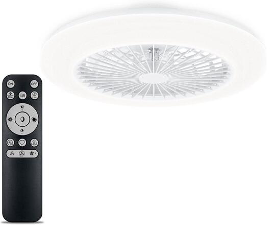 Philips Amigo Stropní svítidlo s ventilátorem 20W+42W, 4400lm, AC 220-240, 2700-4000-6500 K, IP20, bílá