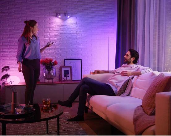 Philips Hue základní set Bridge + 3xLED žárovka WACA GU10 4,2W 400lm 2000-6500K + ovladač