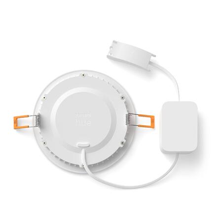 Philips Hue WCA Slim L zápustné svítidlo LED 12W 980lm 2200-6500K RGB CRI80 17cm kulaté IP44, bílé