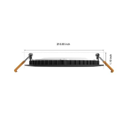 Philips Hue WCA Slim L zápustné svítidlo LED 12W 930lm 2200-6500K RGB CRI80 17cm kulaté IP44, černé