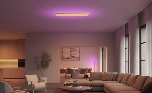 Philips Hue Datura slim ceiling REC stropní svítidlo LED 67W 4250lm 2000-6500K RGB 30x120cm IP20, bílé