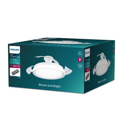 Philips Bliss stropní svítidlo s ventilátorem 28W (větrák) + 35W (světlo) 4500lm 2700/4000/5500K 51cm, bílé